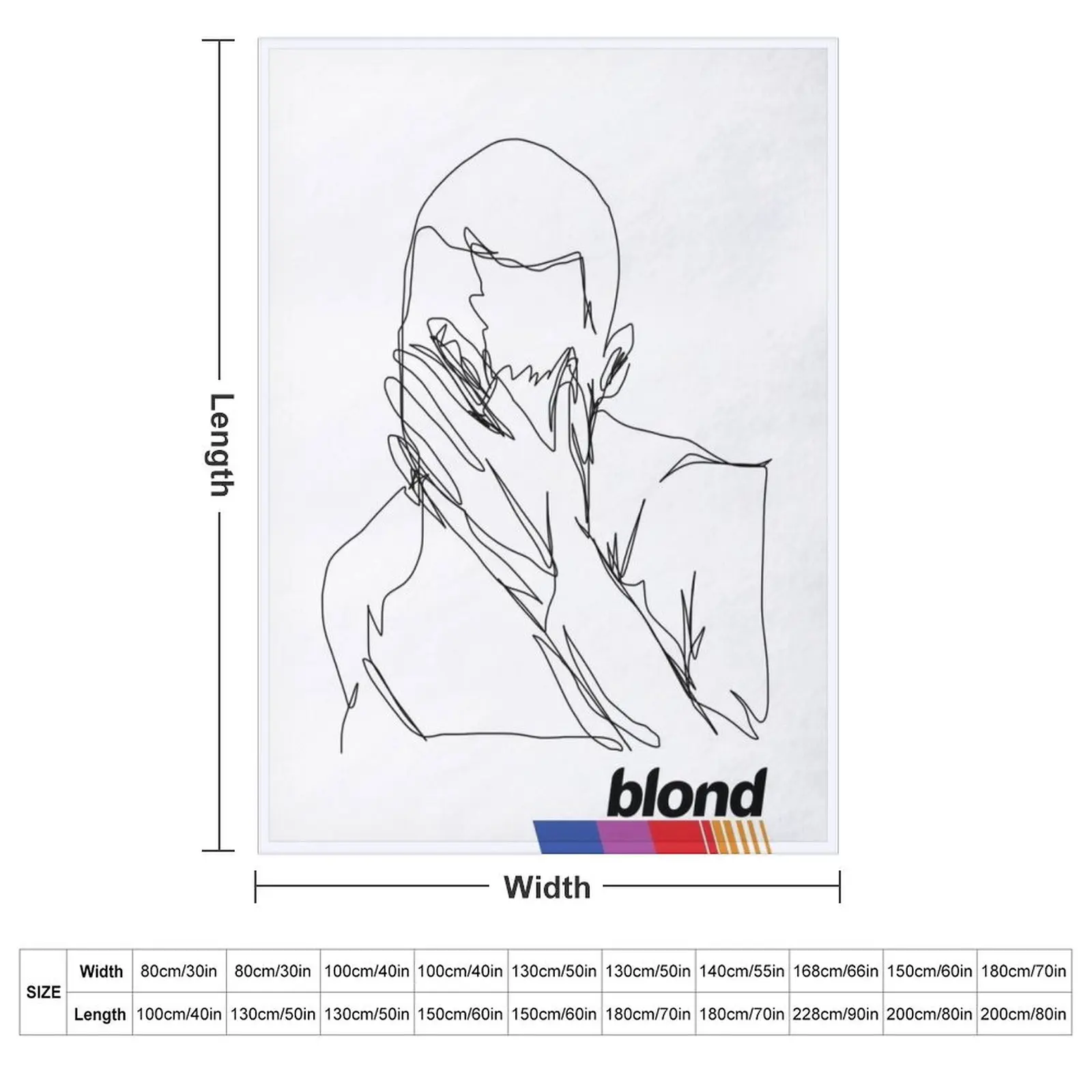Frank Ocean Blonde Throw Blanket Blankets Sofas Of Decoration For Baby for sofa Single Softest warm winter Blankets