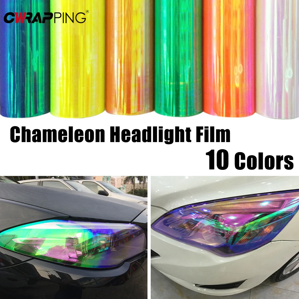 Car Light Film Chameleon Dyeing Film Motorcycle Light Decorative Headlight Tail Light Fog Brake Light Creative Protective Film