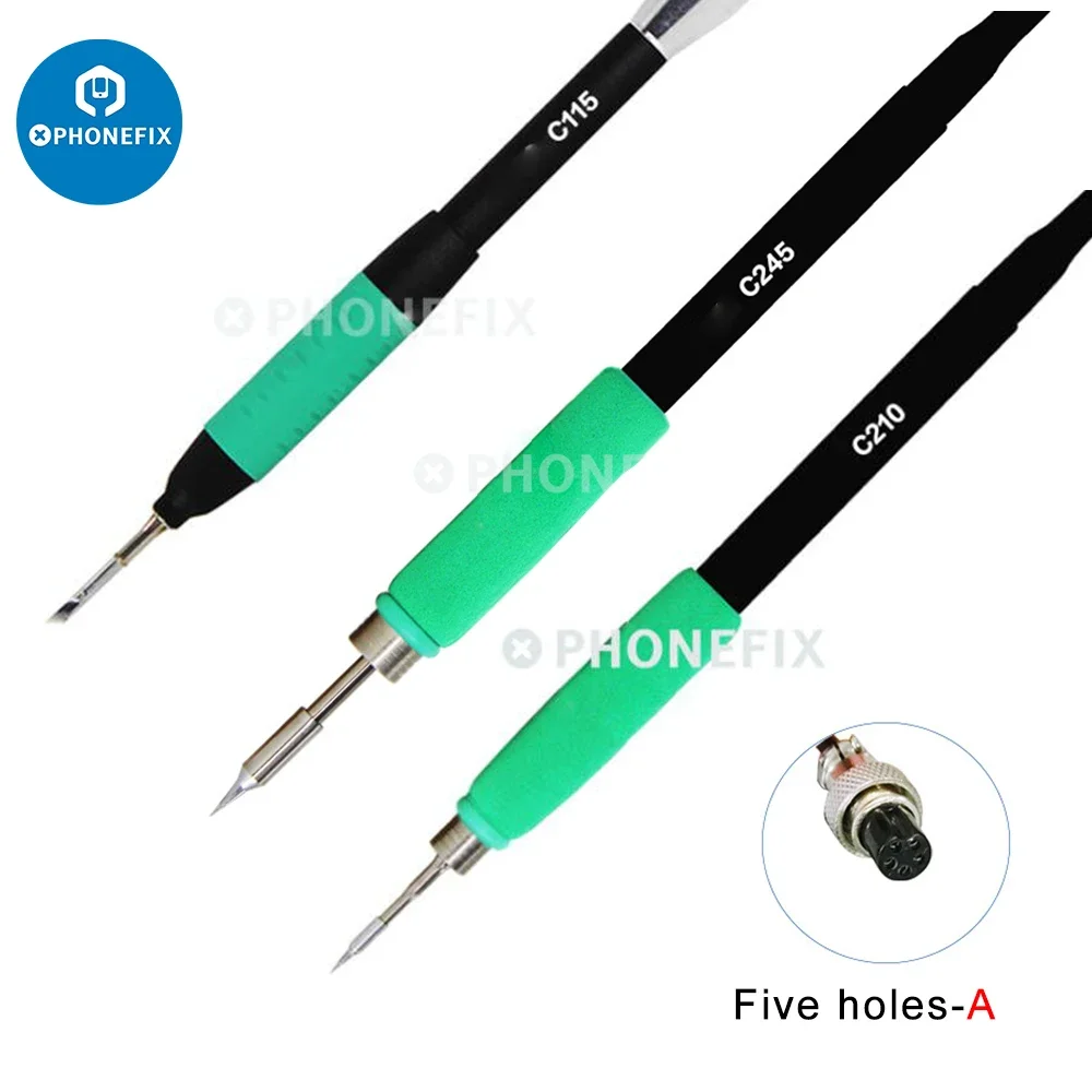 

Universal High Precision Soldering Iron Handle 5/6 Holes C210/C245/C115 Replacement Iron With Adapt for JBC Soldering Station