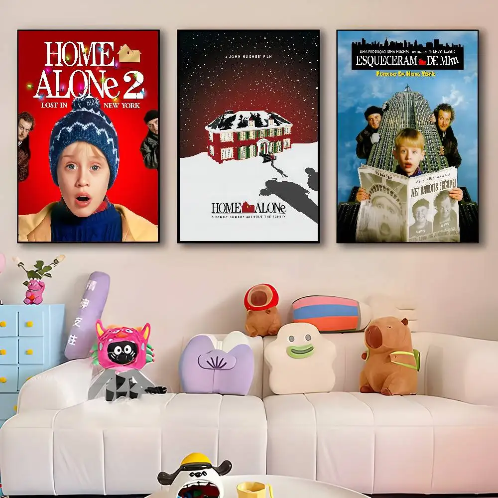 Classic Movie H-Home Alone Manga  Poster HD Print Vintage Wall Art Decor for Home Study Room