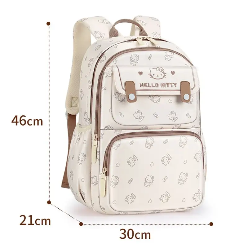 Sanrioed Anime Hello Kitty Cute Large Capacity Backpack Stationery Schoolbags Cartoon Student Shoulder Bag Gift for Friend