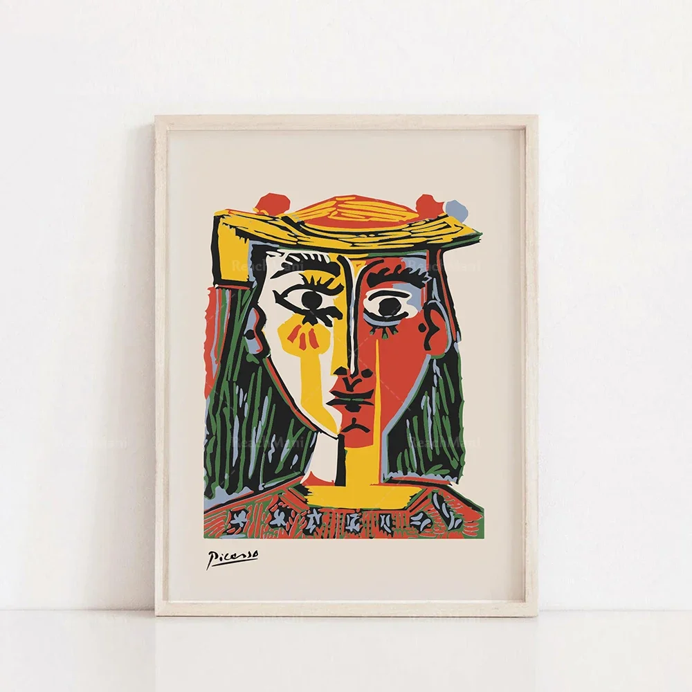Picasso Print, Abstract Art Exhibition Print, Picasso Poster, Neutral Tones, Picasso Gallery Wall Art Print