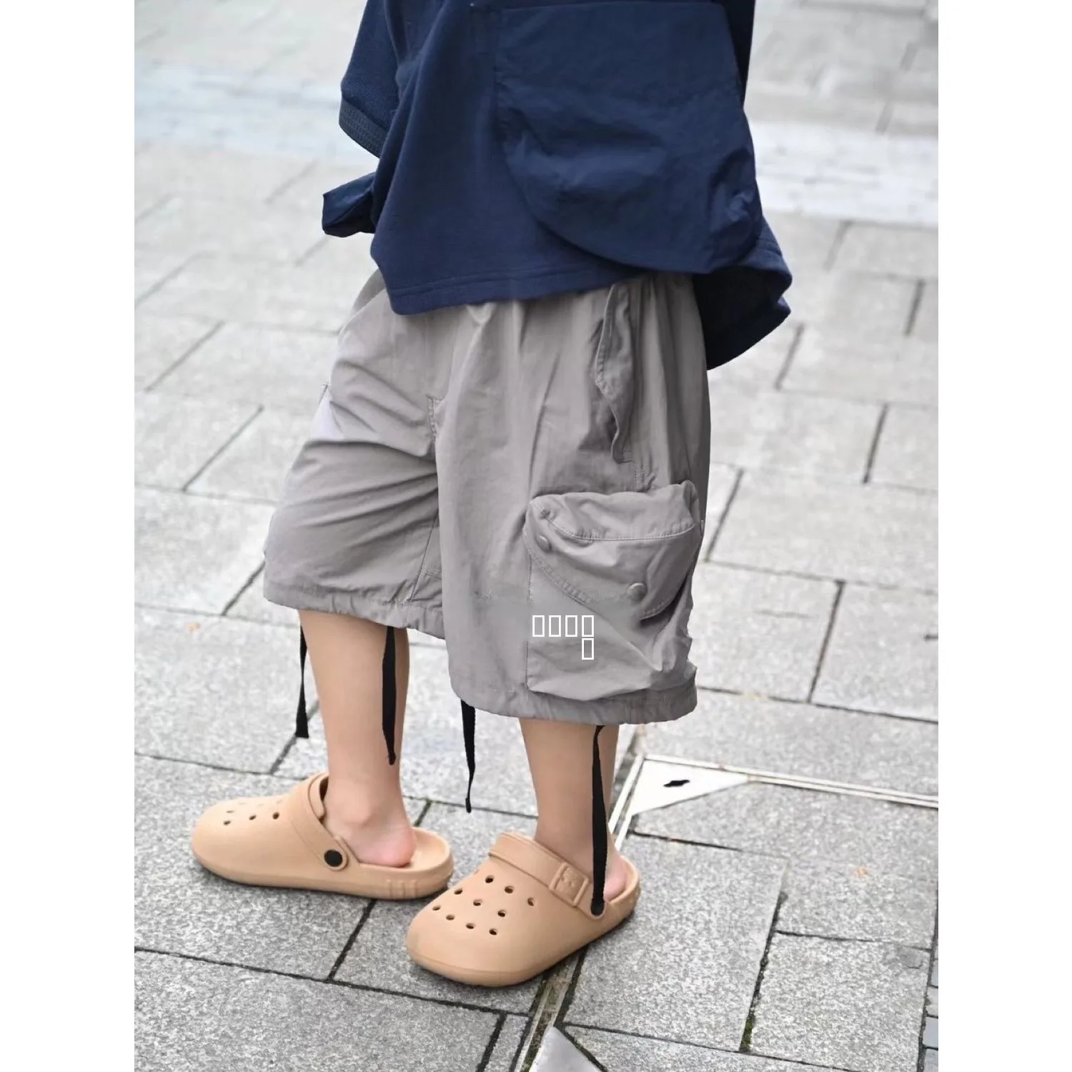 Girls Casual Loose Summer Pants Children's Wear Big Kids Faionable Workwear orts Mid-Calf Length Summer Clothes