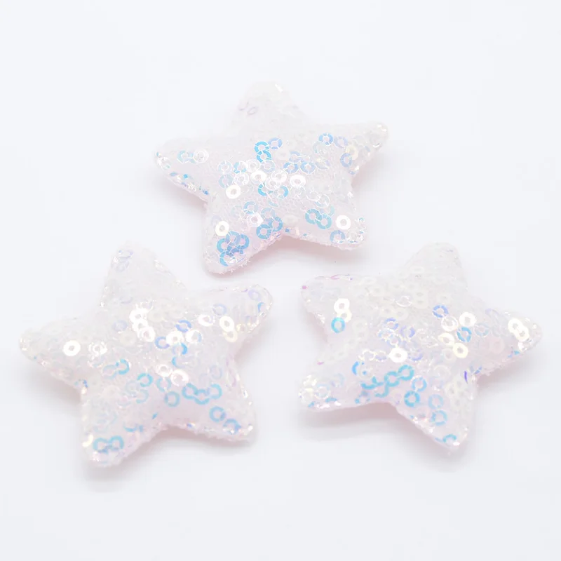 12Pcs 48mm Glitter Sequins Butterfly Appliques Padded for DIY Headwear Clips Accessories Toy Patches Scrapbooking Sticker