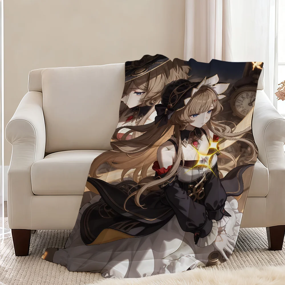 Blanket Throw Genshin Impact Sandrone Super Cosy Plush Living Room Sofa Couch Childish Birthday Gifts