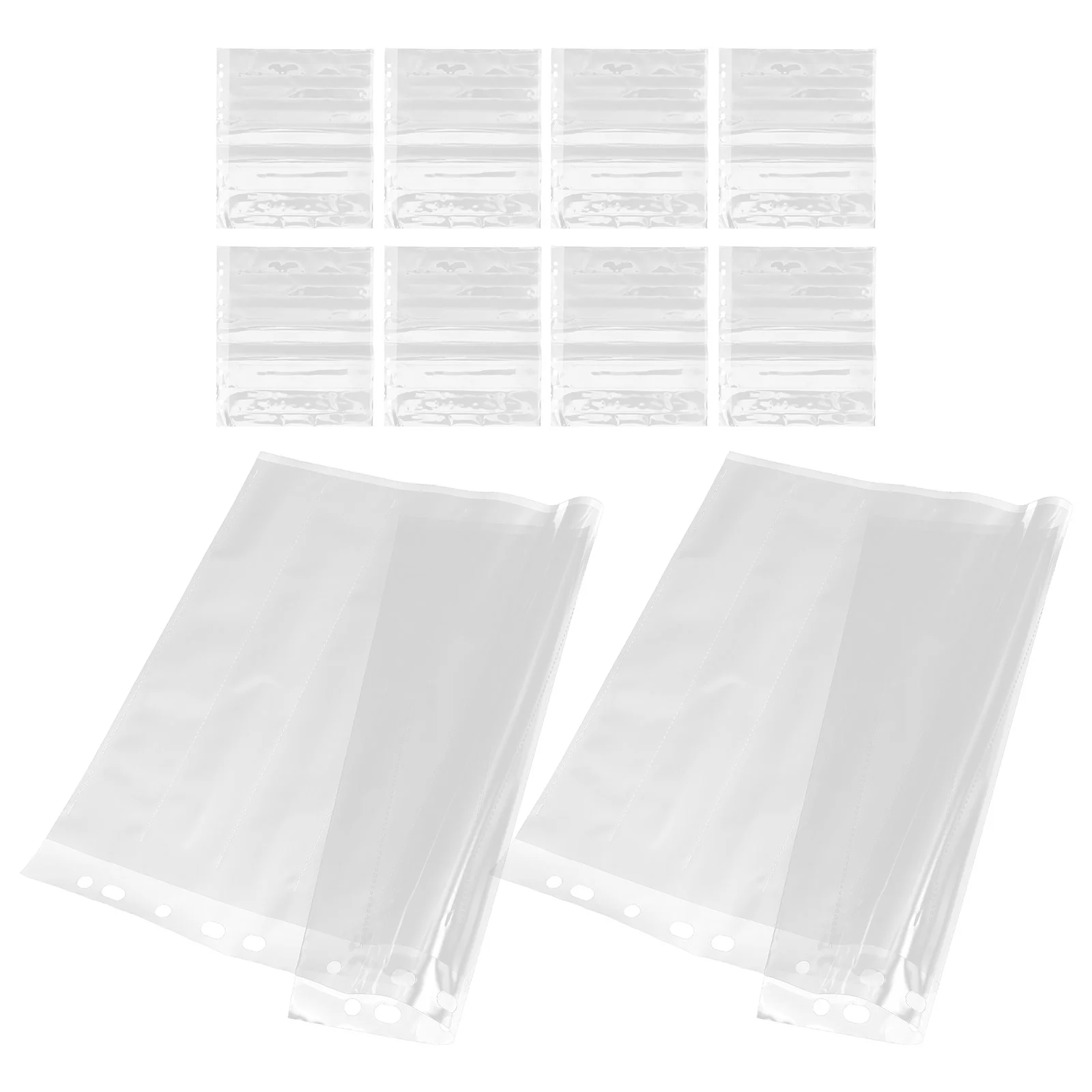 10 Pcs Film Negative Bag Color Changing Rack Document Fireproof Coupon Sleeves Binder Pocket Clear Page Protectors The Album