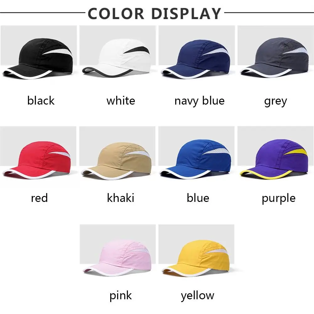 Thin Breathable Baseball Cap Fashion Adjustable Quick Drying Sport Hat Sun Hat Outdoor Cycling Running