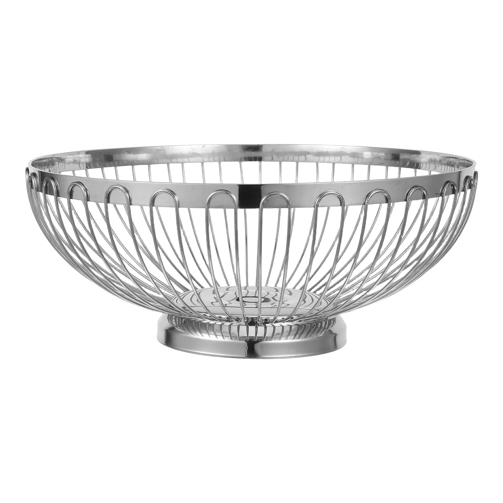 

Fruit Basket Stainless Steel Vegetable Washing Basket Large Capacity Kitchen Storage Organizer Hollow Out Drainage Tray For