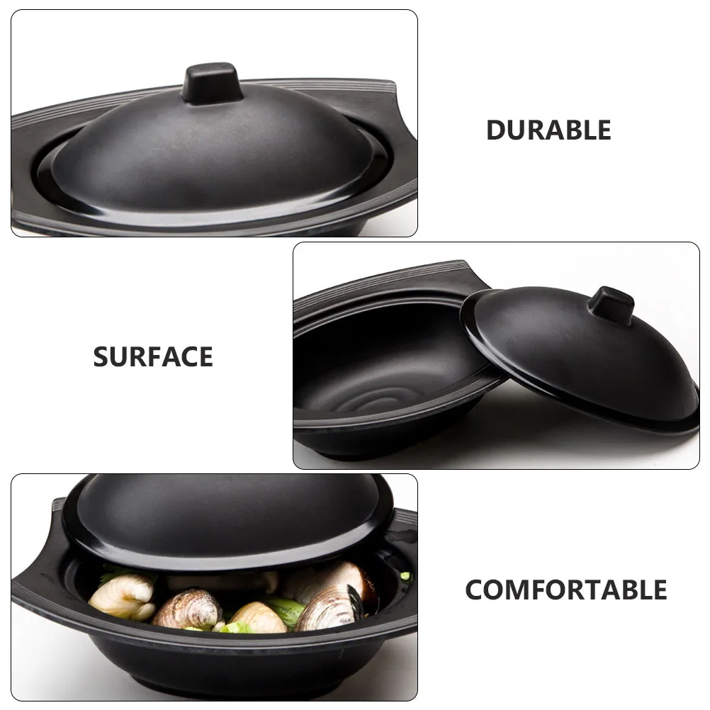 

Misoup Melamine Soup Bowl Premium Material Practical Hygiene Smooth Surface Kitchen Tableware Frosted Bowl Soup Cup Lid