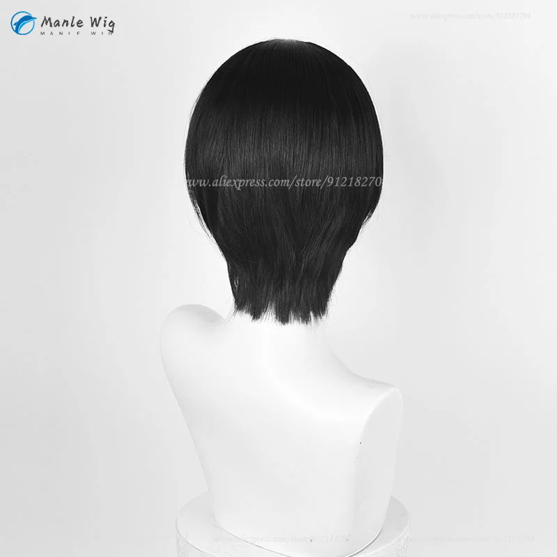 Oosaki Nana Cosplay Anime NANA Nana Osaki Cos Wig 28cm Black Anime Wigs Heat Resistant Synthetic Hair Halloween Party Wigs Props