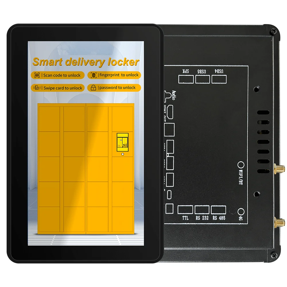 Smart locker control system development and testing hardware 7-inch Android capacitive touch all-in-one machine