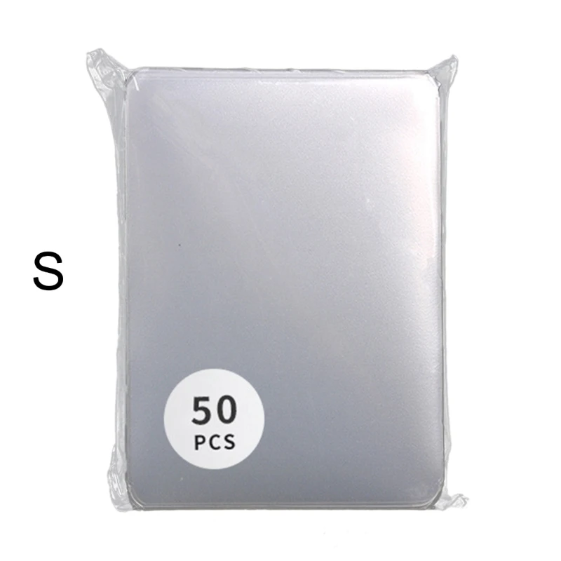 50Pcs Dustproof Plastic Card Protective Holder Card Sleeves Deck Card Protectors