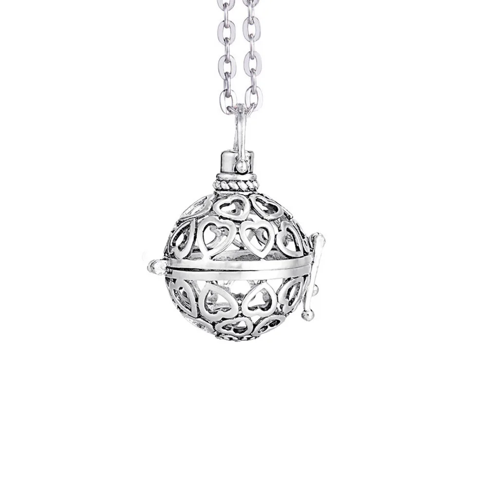Musik Chime Mexiko Angel Ball Anrufer Medaillon Halskette Antik Vintage Schwangerschaft Ätherisches Öl Diffusor Aromatherapie Halskette – Detail 20