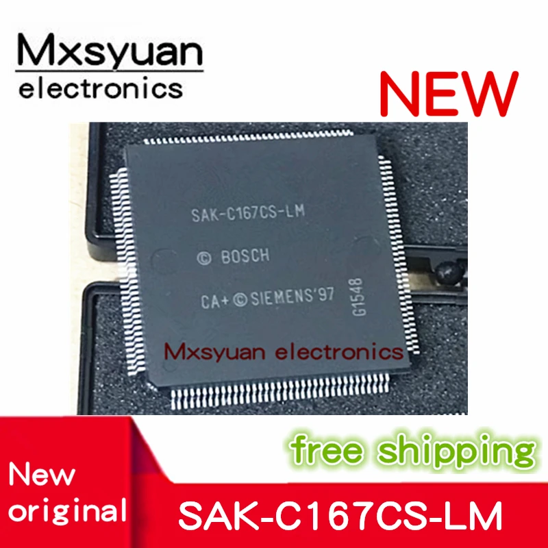 ชิปบอร์ดคอมพิวเตอร์สำหรับรถยนต์ MCU QFP144 SAK-C167CS-LM ใหม่ของแท้5ชิ้น ~ 20ชิ้น/ล็อต