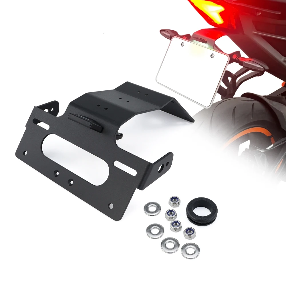 

Motorcycle License Plate Bracket Holder Fit For KTM Duke 125 Duke 250 Duke 390 2024-2025 Rear Tail Tidy Fender Eliminator Kit