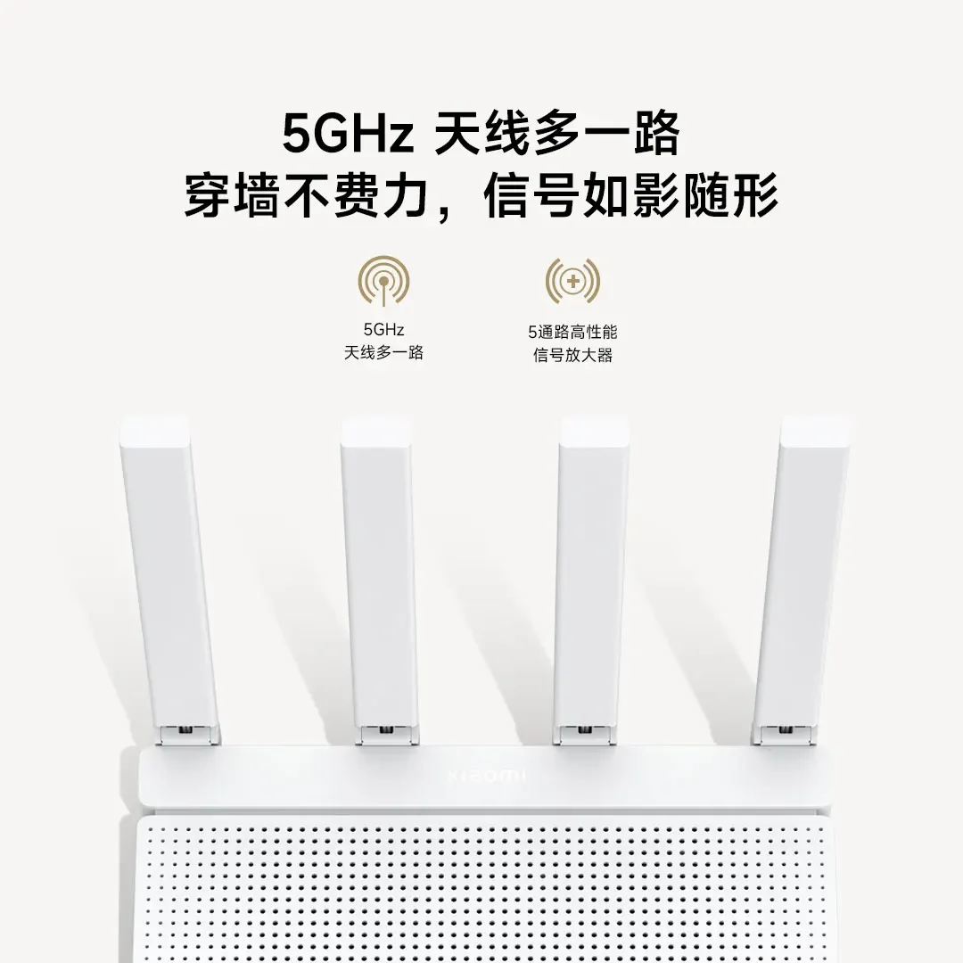 Xiaomi AX3000T Router Wifi 6 2.4GHz 5GHz 1.3GHz 160MHz WAN LAN LED NFC Connection for Home Office Support Mesh Networking