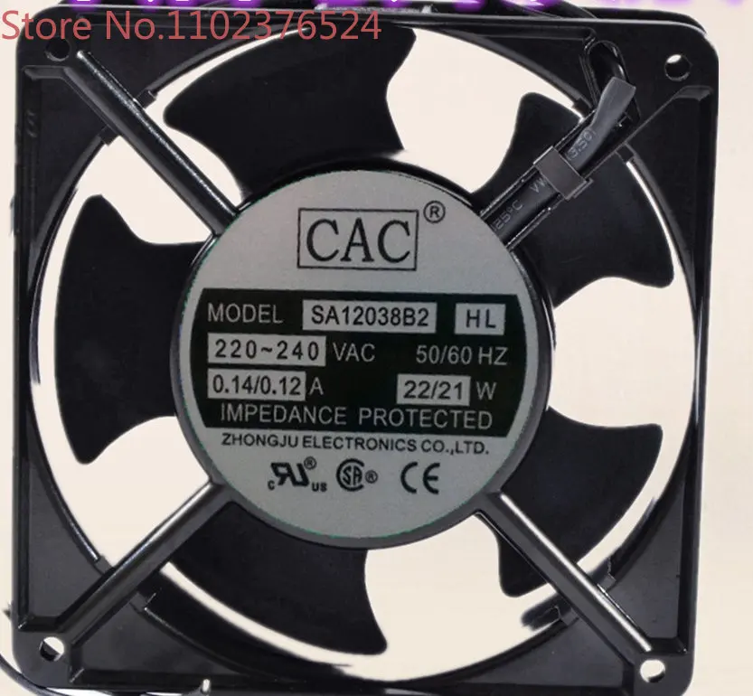 

5PCS CAC fan 120 * 120 SA12038B2HL 220V-240V radiator fan