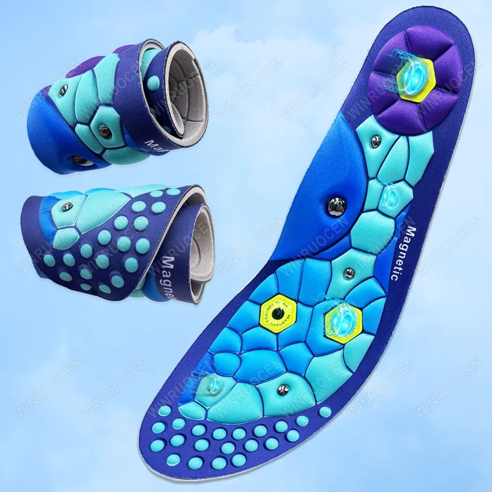 

Магнитные стельки для унисекс, массаж ног из ЭВА, ортопедические акупрессуры, подушечки для здоровья ног, тонкие ноги, поддержка свода стопы, стелька для терапии