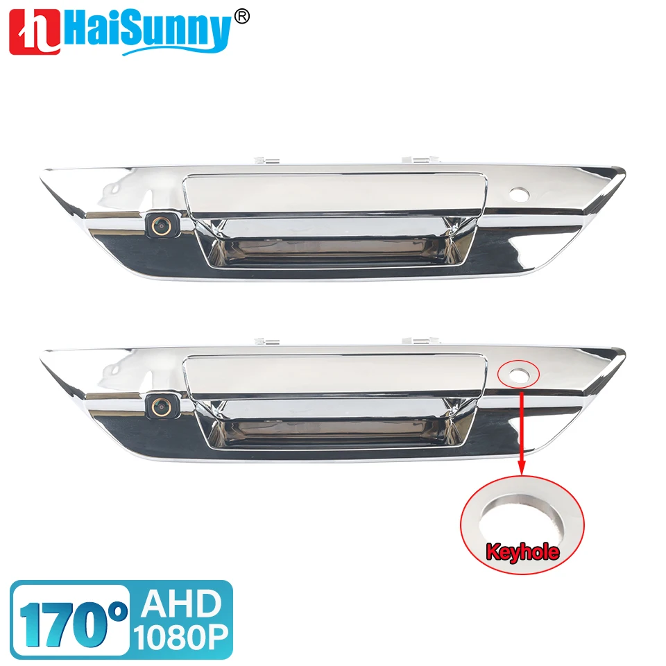 

HD AHD1080P 170° Chrome Tailgate Handle with Key-Hole Rear View Pickup Truck Camera For Toyota Hilux Revo 2015-2021 Night Vision
