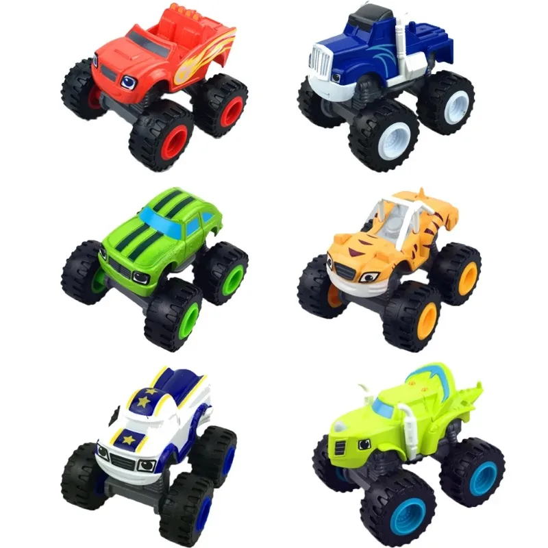 Classic Cars Model Inertia Diecast Vehicles Racing Figure Blaze Toys for Children Monsters Truck Machines Car Toy Kids Gifts