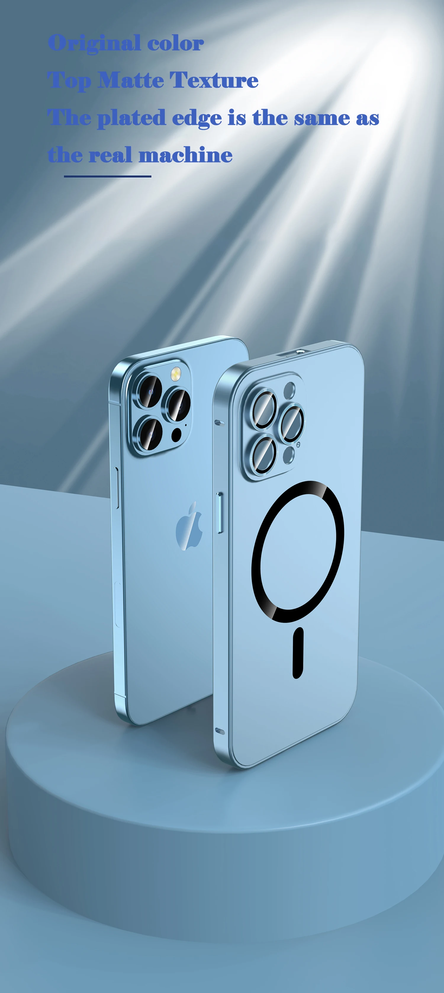 Luxurious Aluminium Magnetic Phone Case For iPhone 13 14 15 16 17 18 Pro Max Plus 17 Air Lens Glass Protective Metal Phone Cover