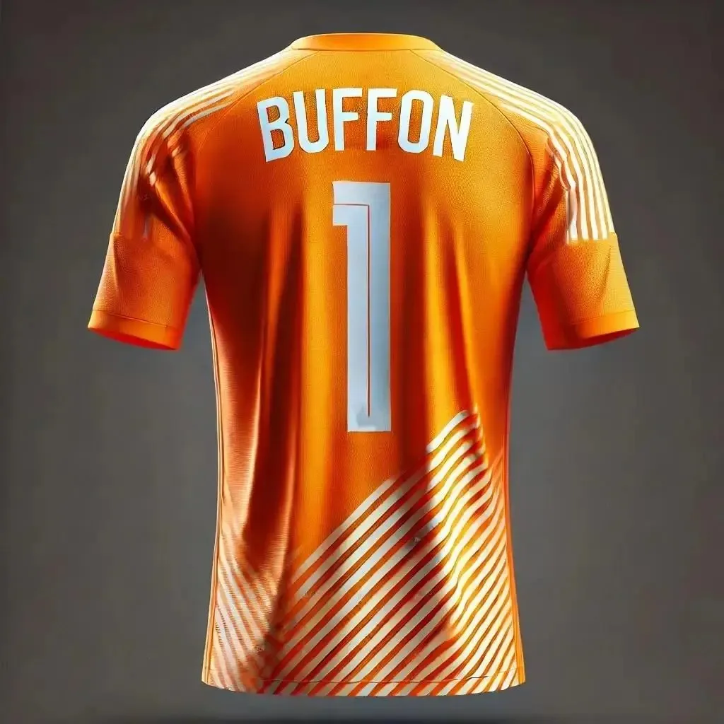 New Italian Football Jersey Buffon Men S Football Training Top Breathable Short Sleeve T Shirt with Number Jersey Trendy Jersey