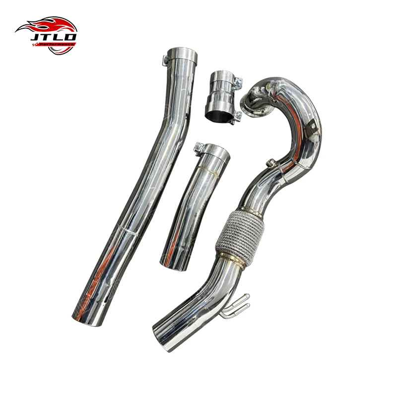 Direct Fit Racing Downpipe High-Performance Stainless Steel Exhaust For Audi TT MK3 2.0 TFSI TSI Model TTRS