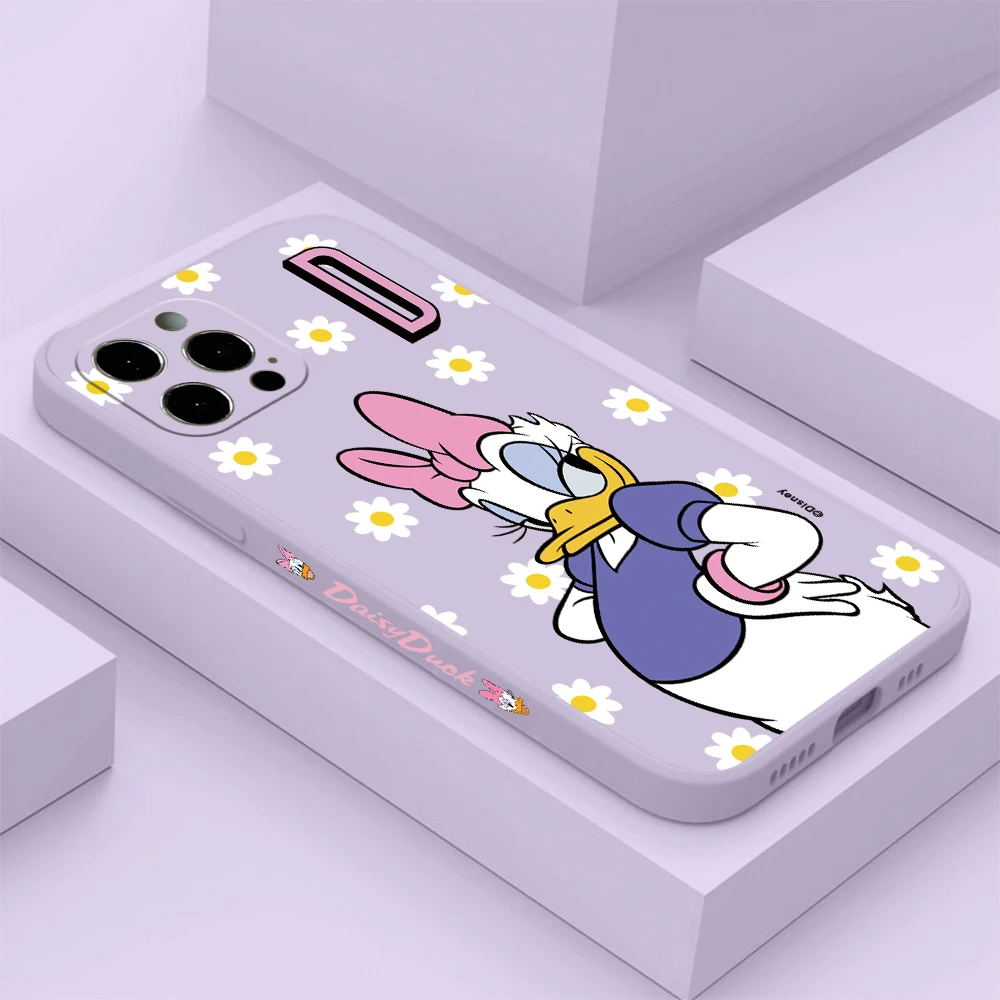 Daisy Donald Duck Phone Case for Oppo Realme C65 C63 C55 C53 C35 C33 13 11 10 9 8 8i 7 Pro Plus 4G 5G Straight Edge Soft Cover