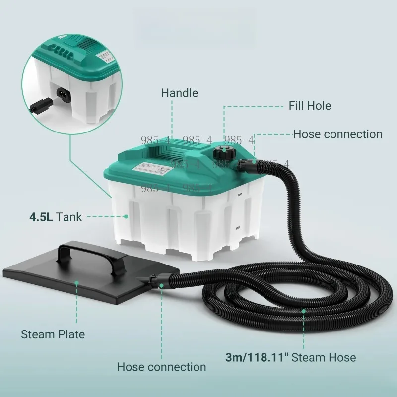 High Temperature High Pressure Steam Cleaner 1900-2300W Commercial Wallpaper Stripper