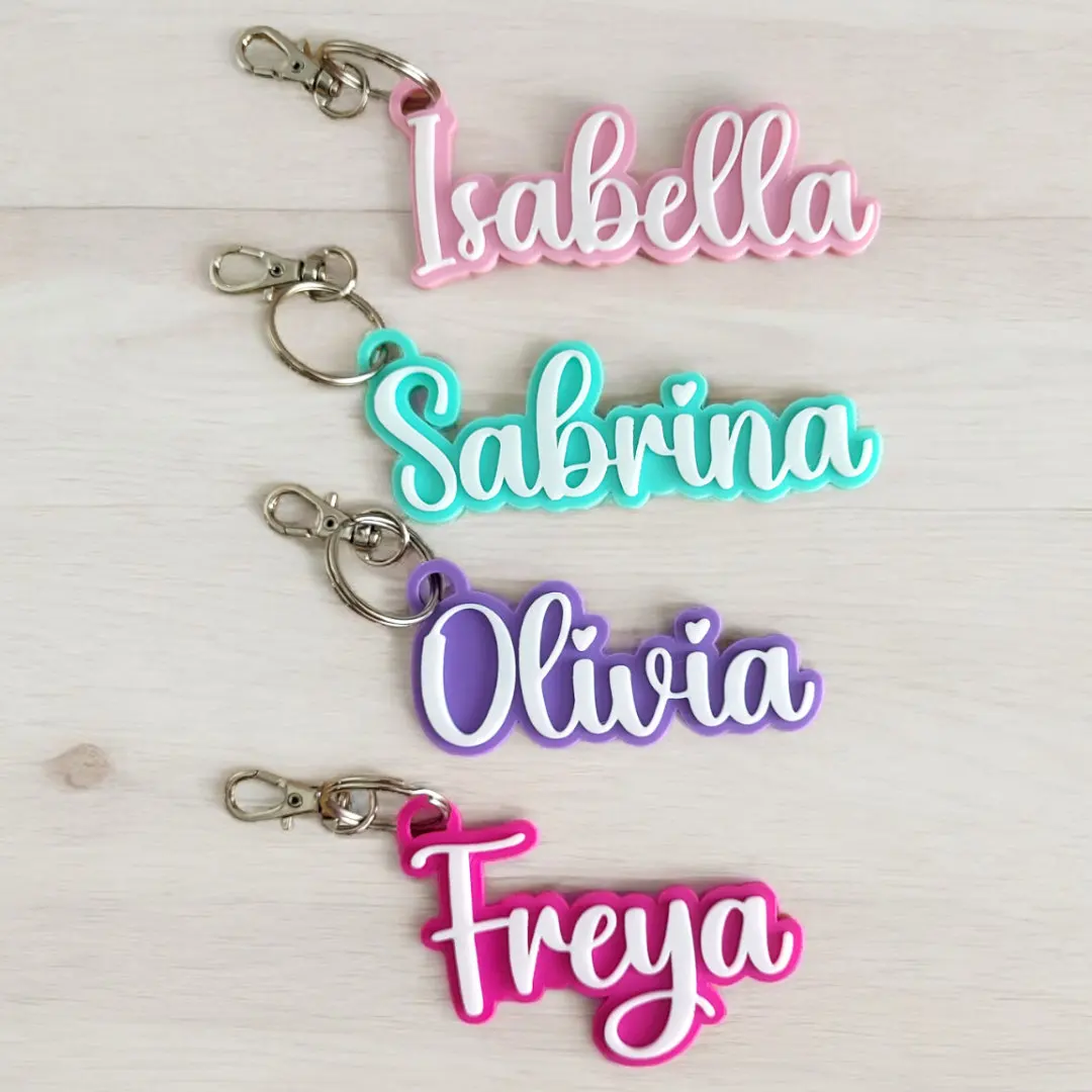 Custom Keychain - 1PC Personalized Name Laser Engraved DIY Accessory for Daily Use, Teens & Thoughtful Gifts