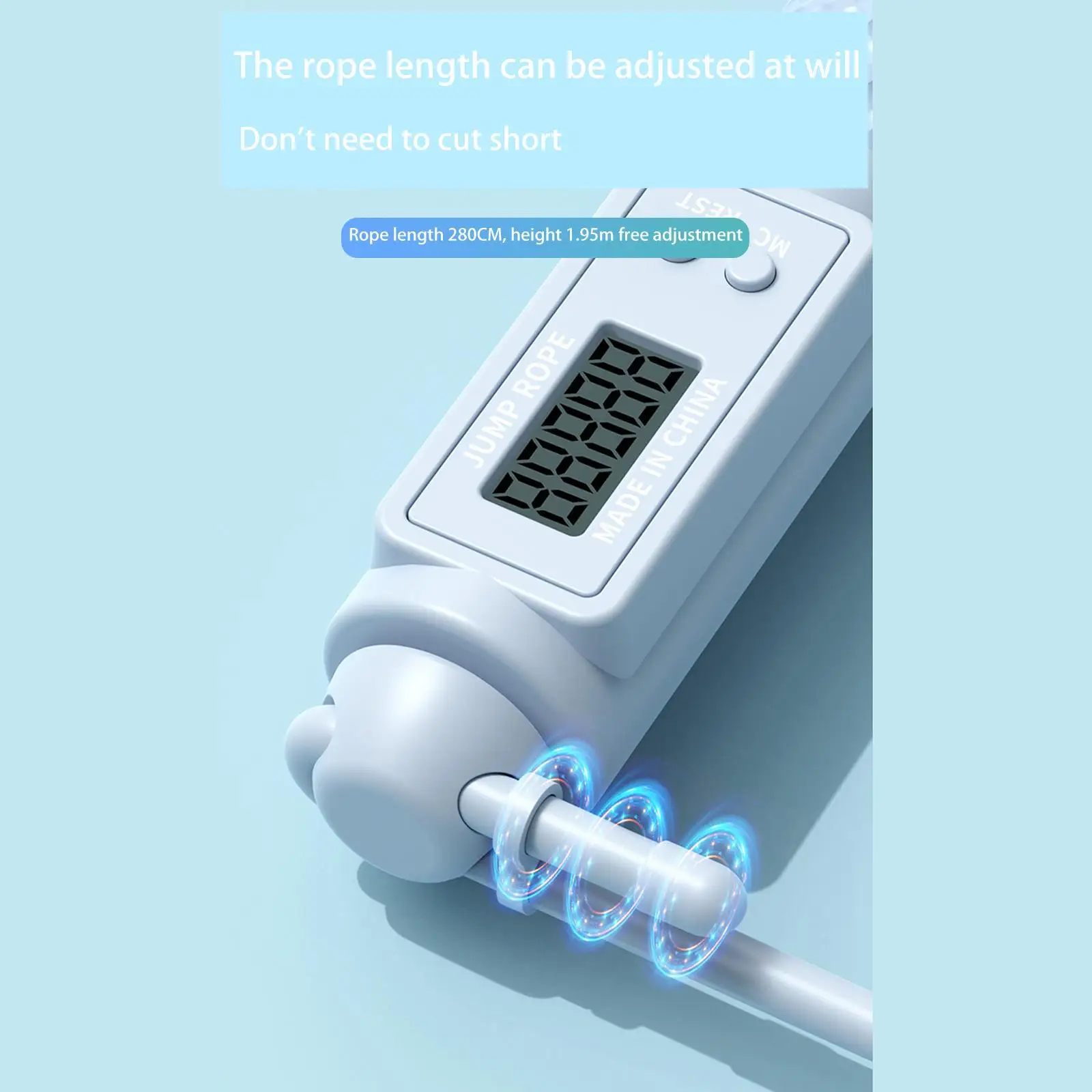 Cordless Adjustable Weighted with Counter for Exercise Adults