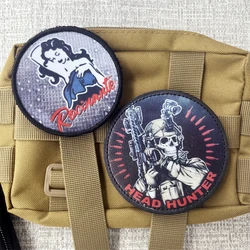 Head Hunter Army Morale Badge Patches Tactical The Expanse ROCINANTE Backpack Printed Hook and Loop Sticker