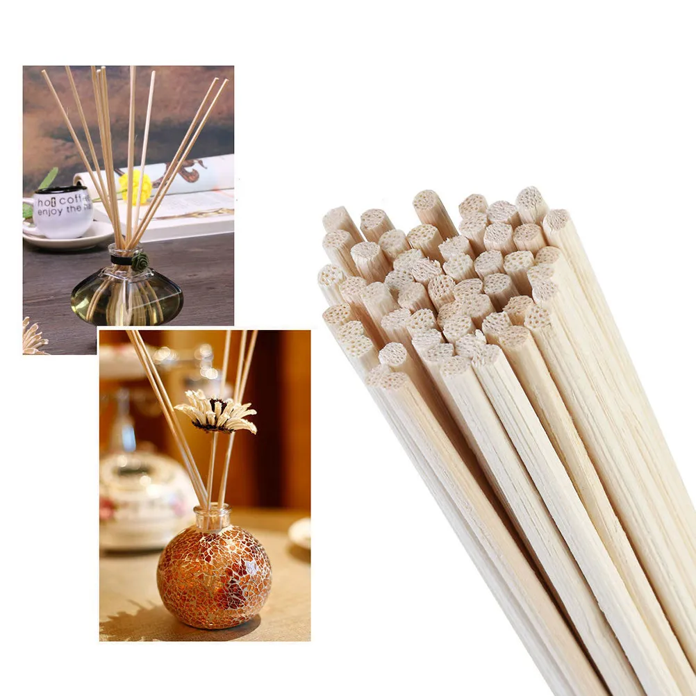 100Pcs Oil Diffuser Reed Sticks Rattan Reed Diffuser Replacement Oil Duiffuser Stick Natural Fragrance Air Freshener