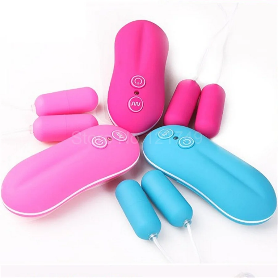 10 Speed G Spot Dual Bullet Vibe Vibrator Wired Remote Control Vibrating Double Eggs Sex Toys for Woman Masturbation TD0072