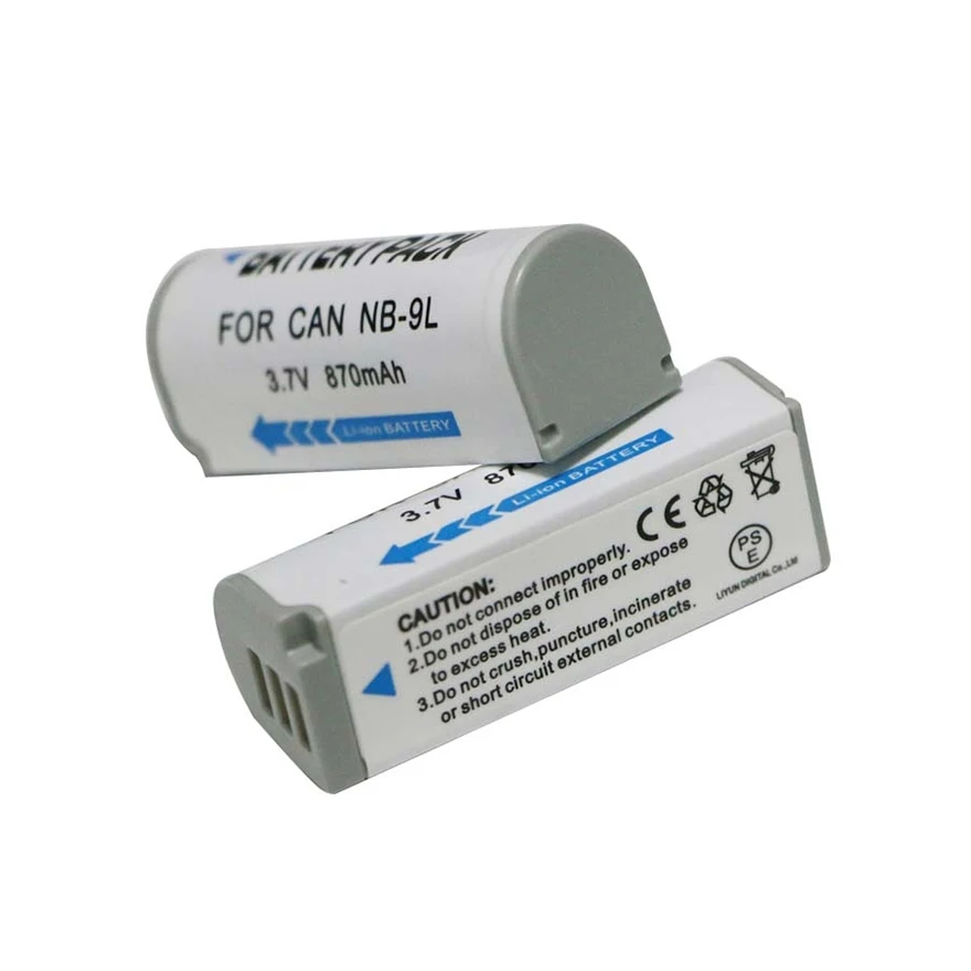 NB-9L NB9L Battery for Canon PowerShot N, N2, SD4500 IS,  ELPH 510HS, 520HS, 530HS, IXY 50S Camera Batteries NB 9L