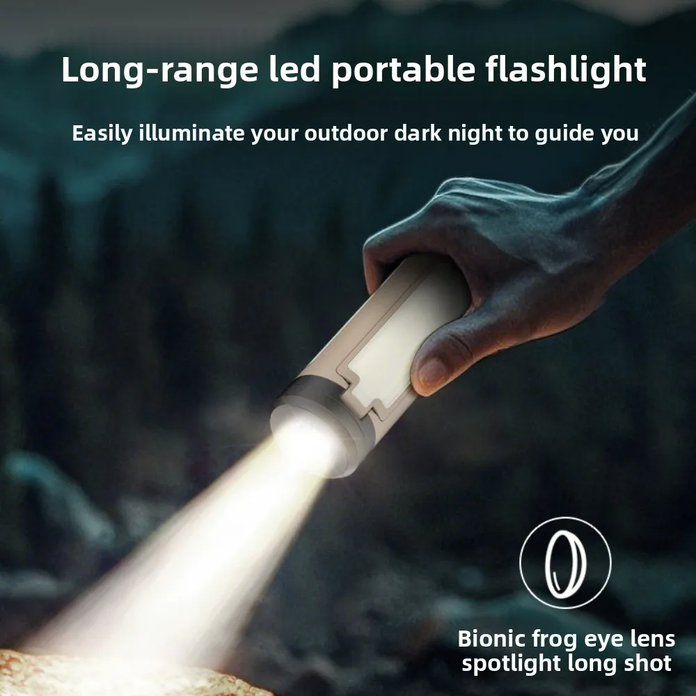 USB Rechargeable Camping Lantern 3 Leaf Foldable LED Tent Light with Hook 3 Lighting Modes Outdoor  Emergency Hiking