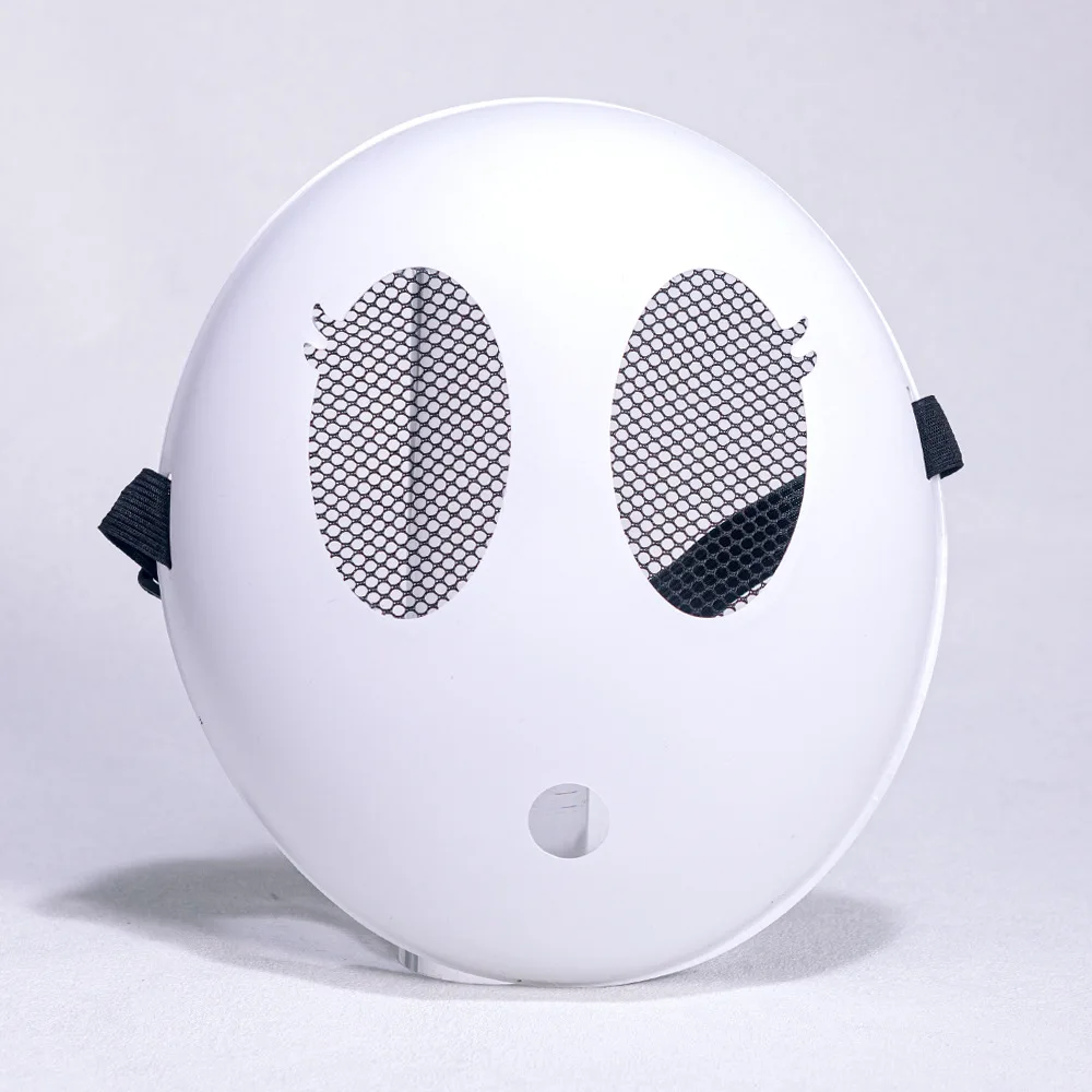Shy Guy Mask Halloween Props Big Eyes and Small Mouth Masques White Shy Boy Girl Mask Game for Shy Guy Kids Role-playing Masks