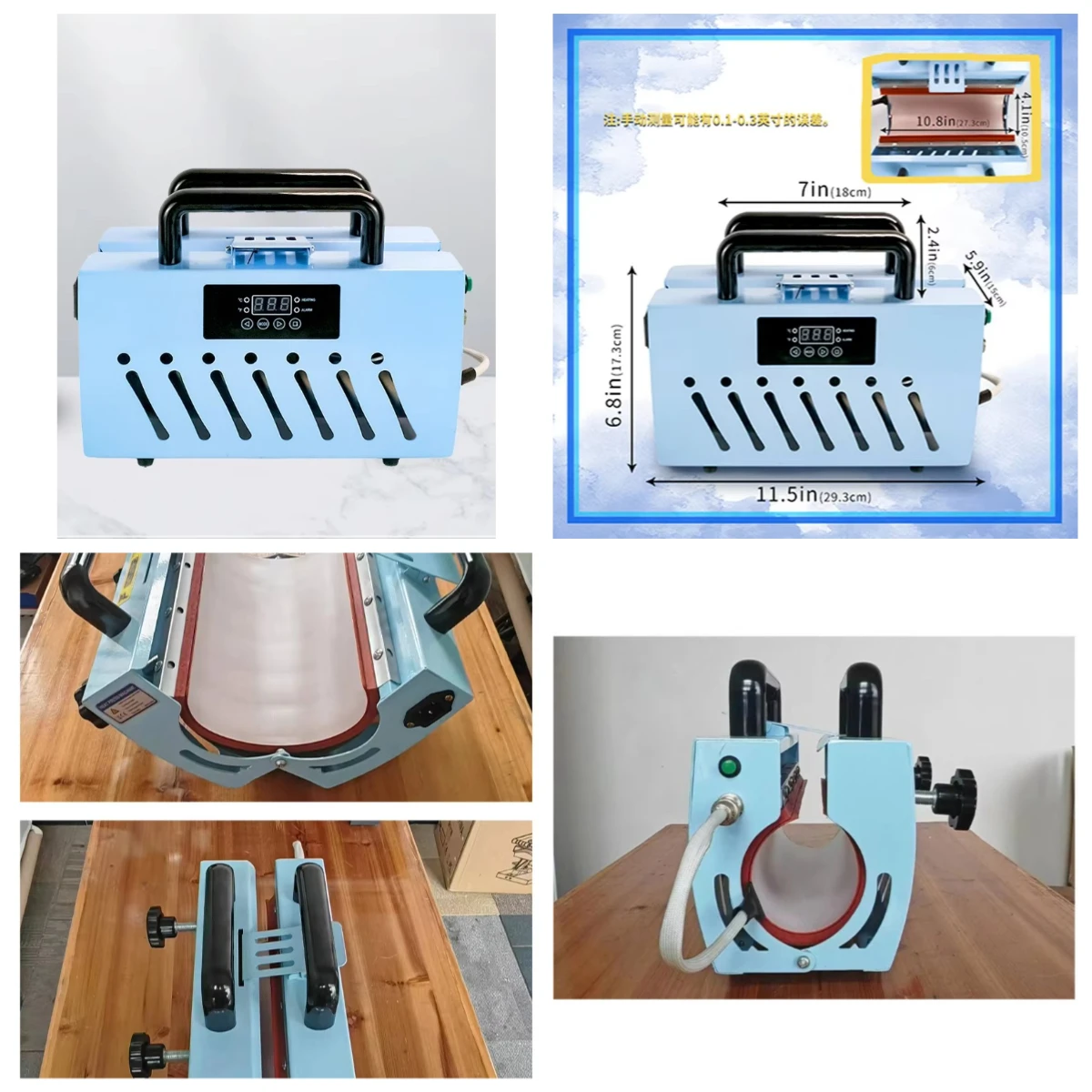 

WJW Wholesale 20oz 30oz Tumbler Mug Press Heat Press Machine Custom Logo Cup Sublimation Printing Machine for Tumblers