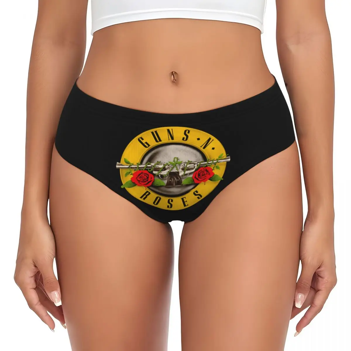 Custom Guns N' Roses Rock Roll Brief Panties Womens Comfort Underwear