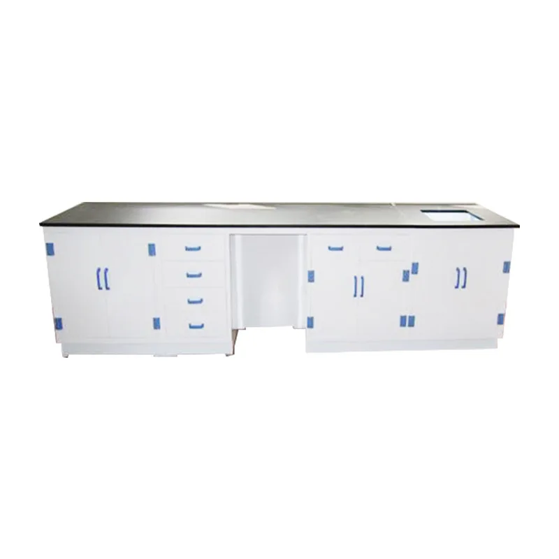 Pp acid and alkali resistance experimental bench with drawers and cabinets laboratory workbench chemical operation bench, chemic