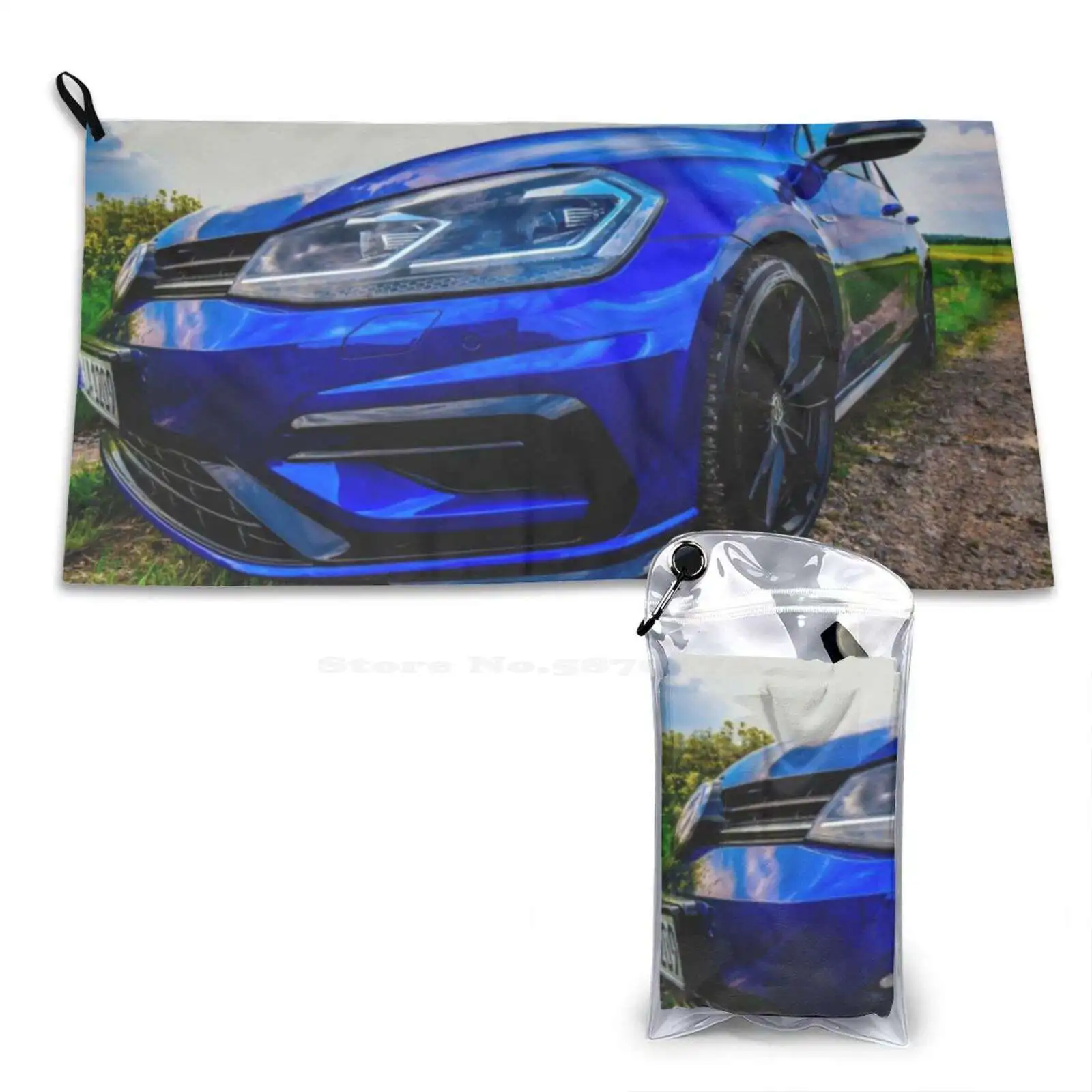 Gti Car Soft Washcloths Face Towel Car Gti Golf Sport Luxury Speed Race Vlue New German