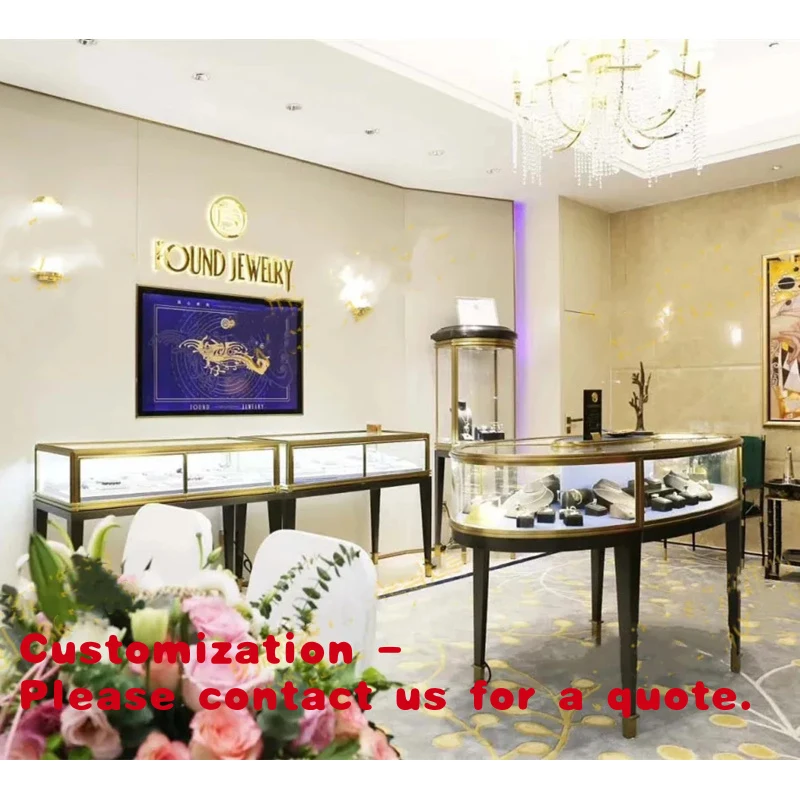 custom.Luxury Jewelry Shop Decoration Ideas Optical Store Design Jewellery Retail Showroom Display Furniture Watch showcase