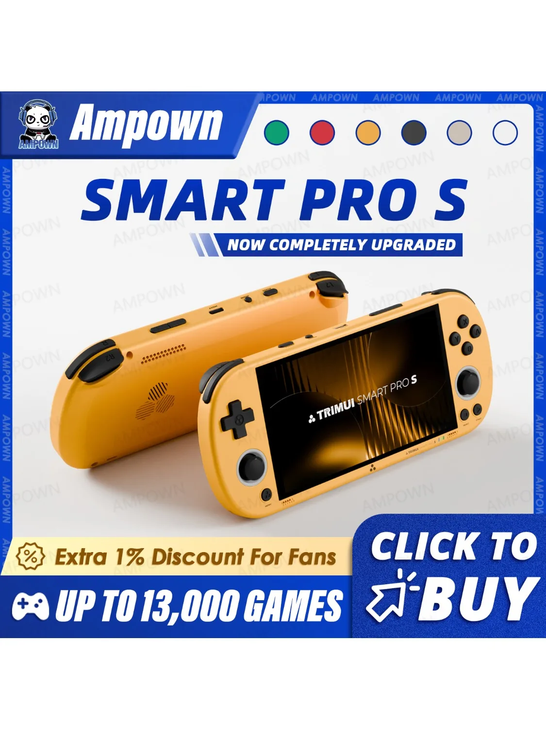 TRIMUI SMART PRO S Handheld Game Console 4.96''IPS Scherm Allwinner A523 Processor Hall Joystick RGB Verlichting TG5050 Game Player - afbeelding 2
