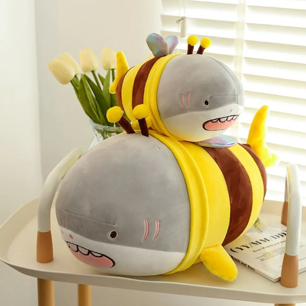 

Креативная подушка в виде пчелы 28/38/48/60 см, мультяшная аниме, пчела, большой мягкий подарок в виде акулы, подарок на день рождения