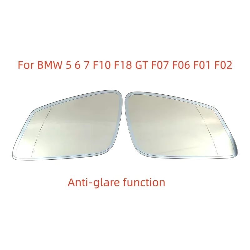 For BMW 5 6 7 F10 F18 GT F07 F06 F01 F02 Auto Dimming Anti Glare Heated Rear Mirror Glass With Wire 4 Pins Left or Right New