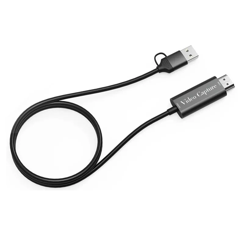 1080P HD Video Capture Card 2.0 USB-A/USB-C Grabber Recording Cable For PC Computer Switch Game Camera Live Streaming Boardcast