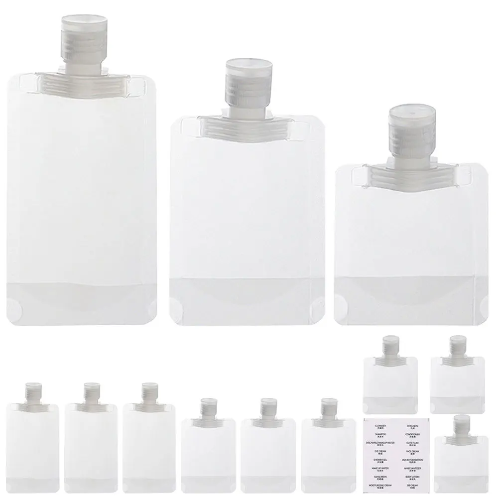 1 Set Leakproof Silicone Travel Bottles Portable Squeeze Dispenser For Shampoo Lotion Makeup Toiletries Refillable Sub