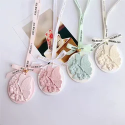 DIY Butterfly Aromatherapy Wax Ornament Silicone Mold Flower Pattern Scented Plaster Pendant Gypsum Decoration Molds