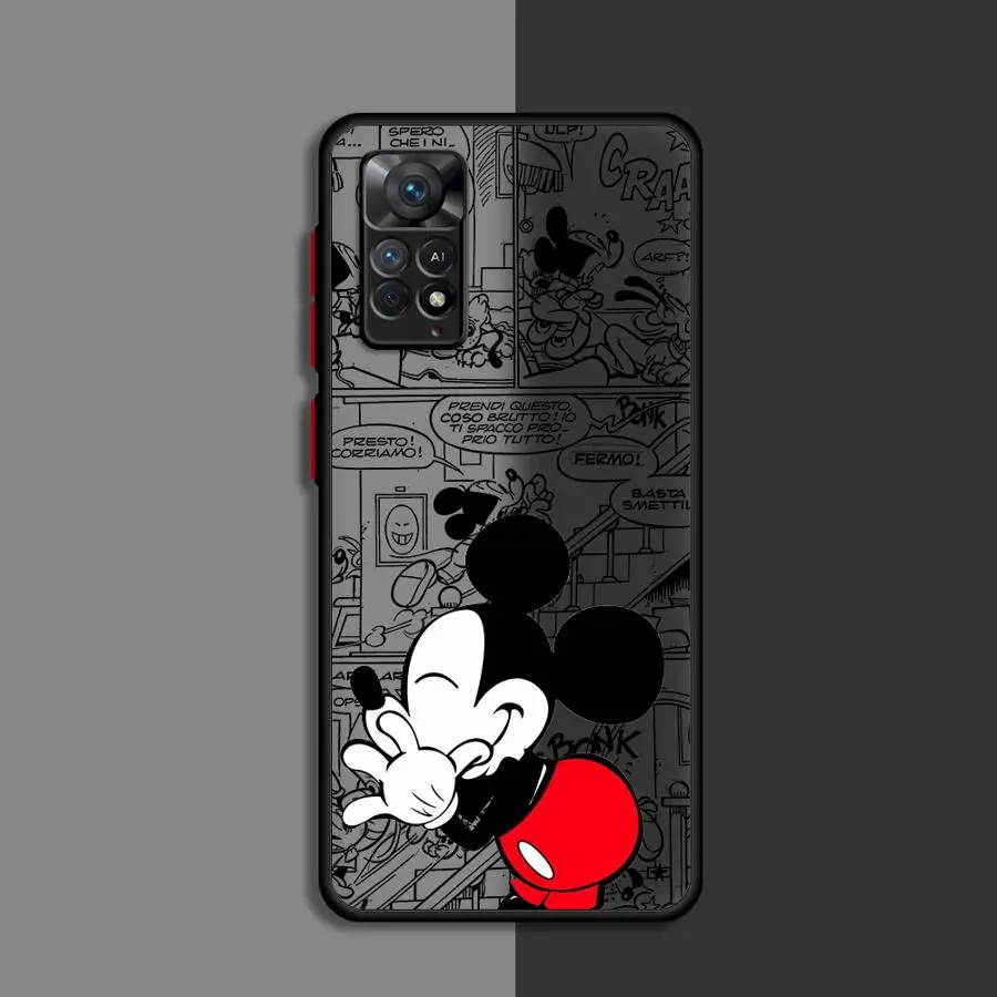 Mickey Mouse Love Minnie Phone Case for Xiaomi Redmi 12 12C 13C 5G 9 9A 9C 9T 10 10A A1 A2 Plus K40 Pro Bumper Matte Cover