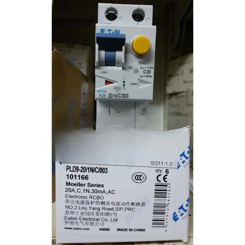 

Parts are suitable for EATON MOELLER leakage switch PLD9-20/1N/C/003 original genuine circuit breaker